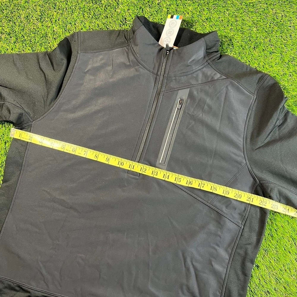 Smartwool Men's Active Fleece Wind 1/2 Zip Jacket Black Large NWT - Picture 4 of 6